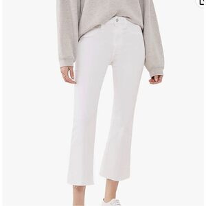 Wild Honey Abby white fray jeans